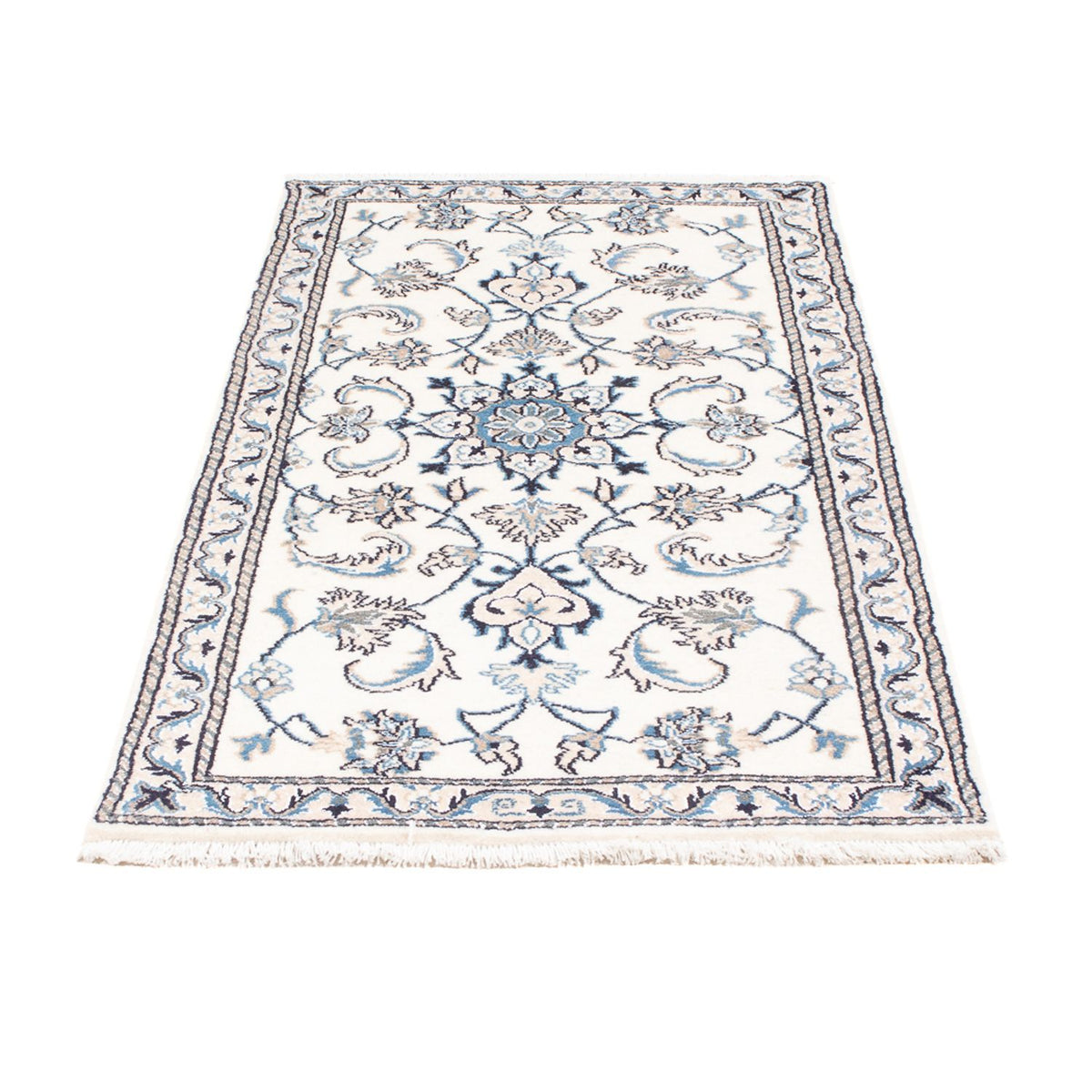 Persisk tæppe - Nain - 137 x 89 cm - creme