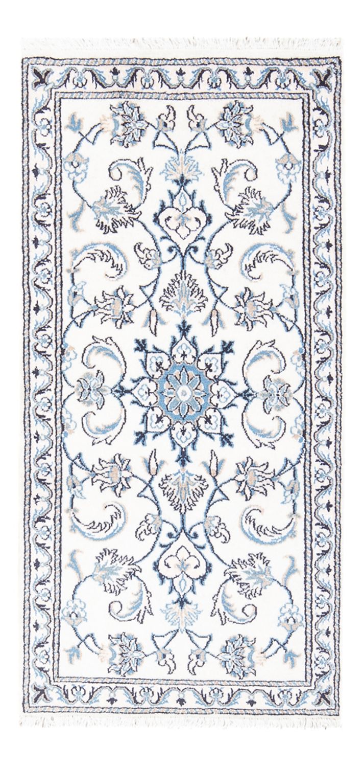Persisk tæppe - Nain - 140 x 68 cm - creme