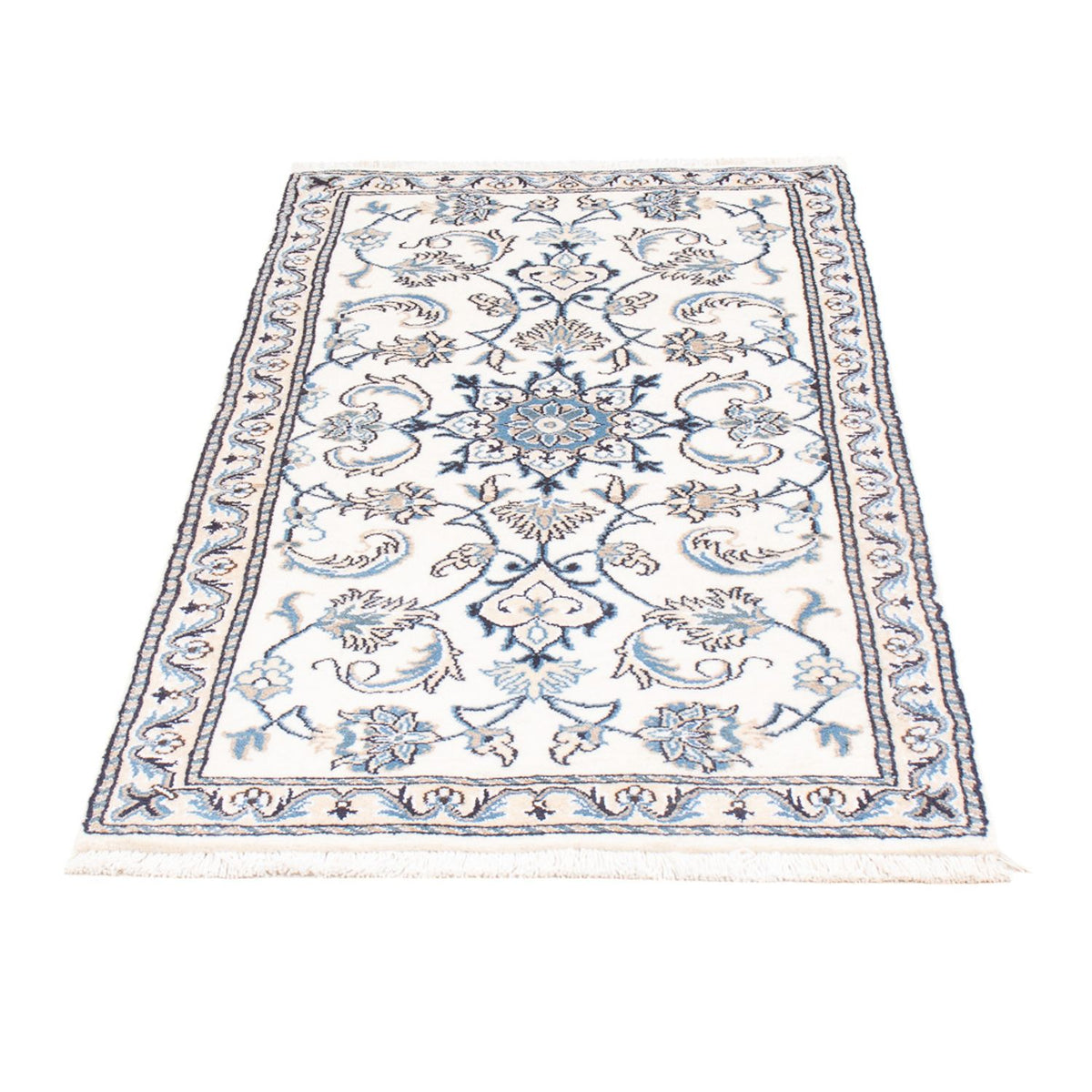 Persisk tæppe - Nain - 138 x 68 cm - creme