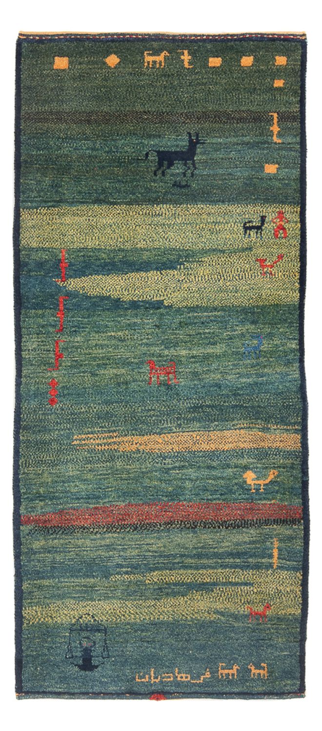 Løber Gabbeh-tæppe - Persisk - 195 x 87 cm - flerfarvet