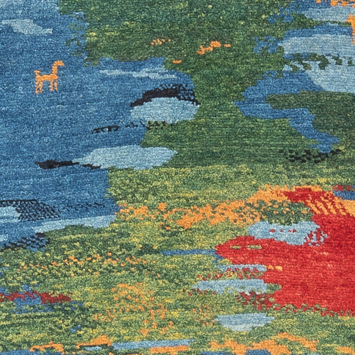 Løber Gabbeh-tæppe - Persisk - 242 x 78 cm - flerfarvet