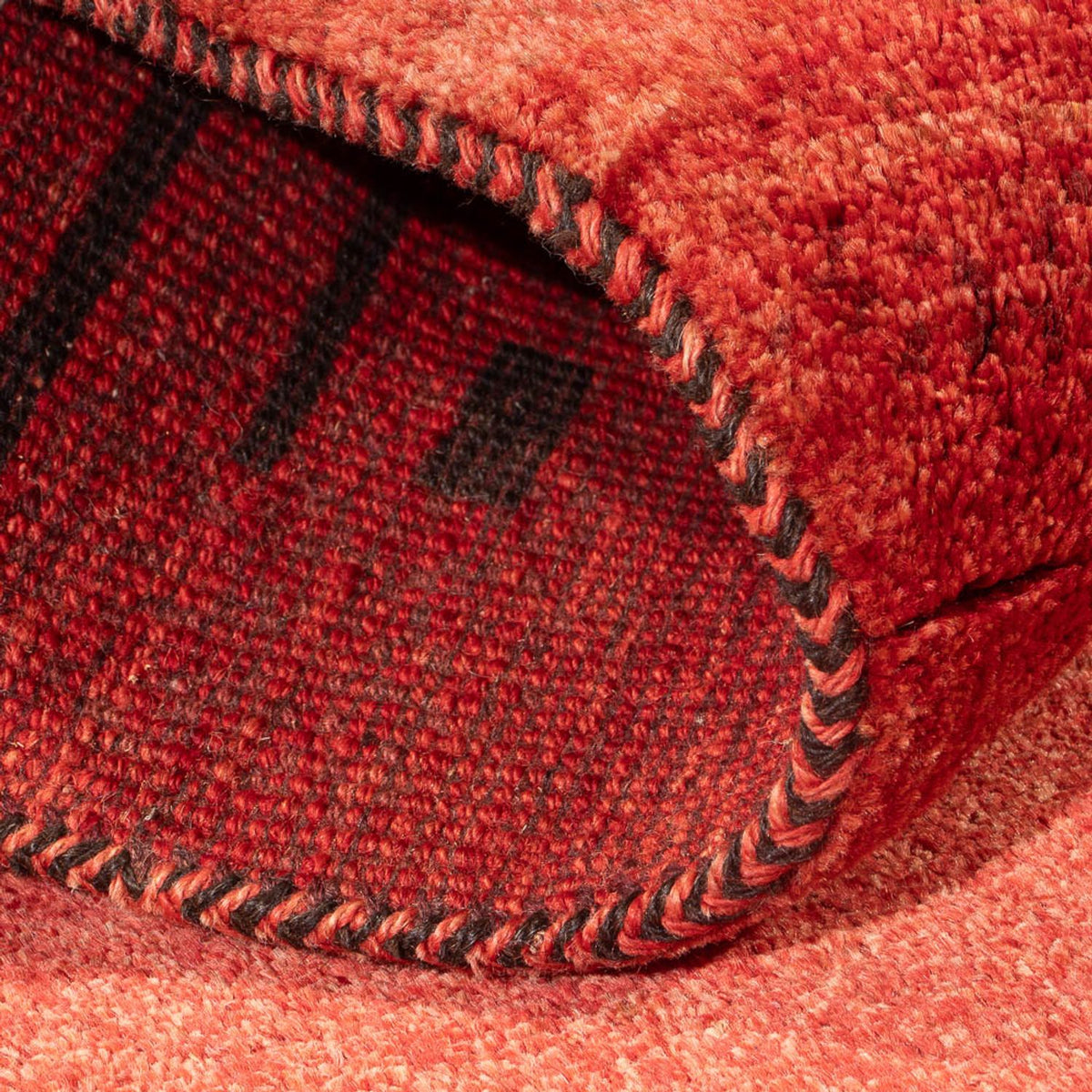 Løber Gabbeh-tæppe - Persisk - 225 x 83 cm - lysrød