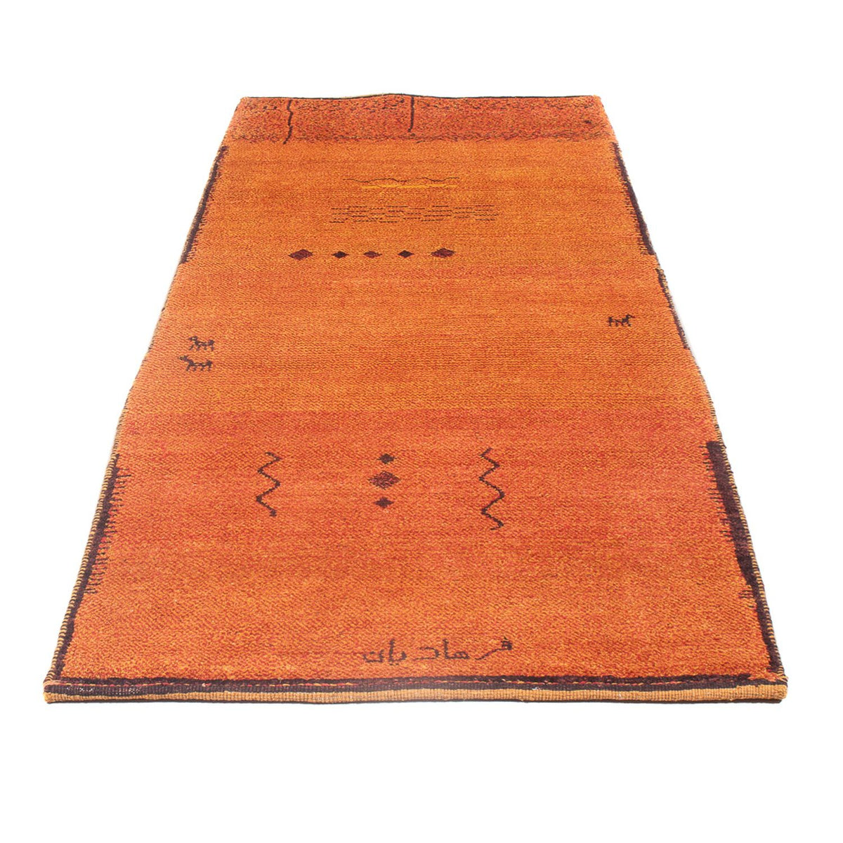Løber Gabbeh-tæppe - Persisk - 247 x 87 cm - terrakotta