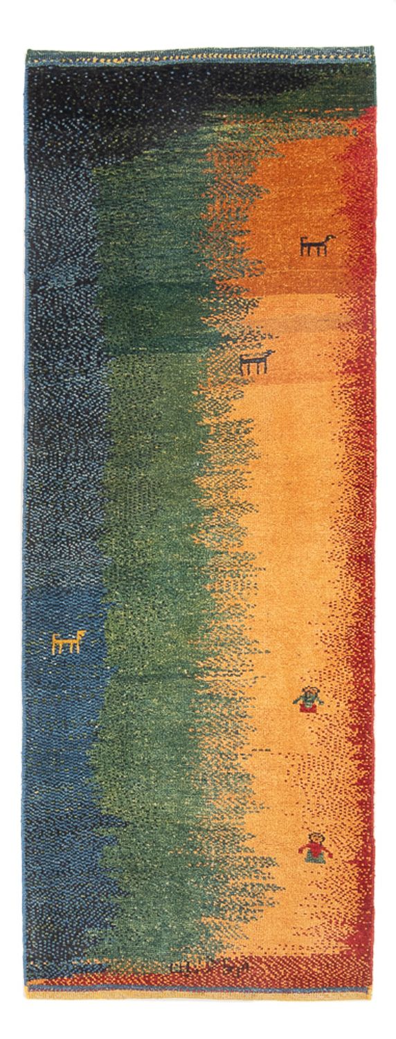 Løber Gabbeh-tæppe - Persisk - 202 x 68 cm - flerfarvet
