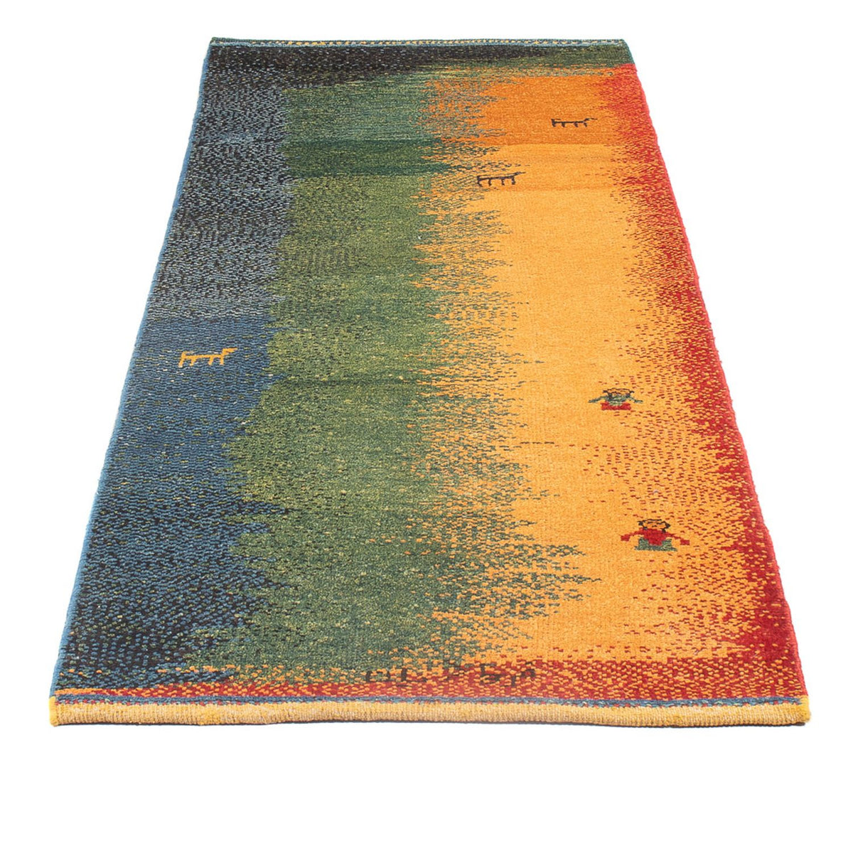 Løber Gabbeh-tæppe - Persisk - 202 x 68 cm - flerfarvet