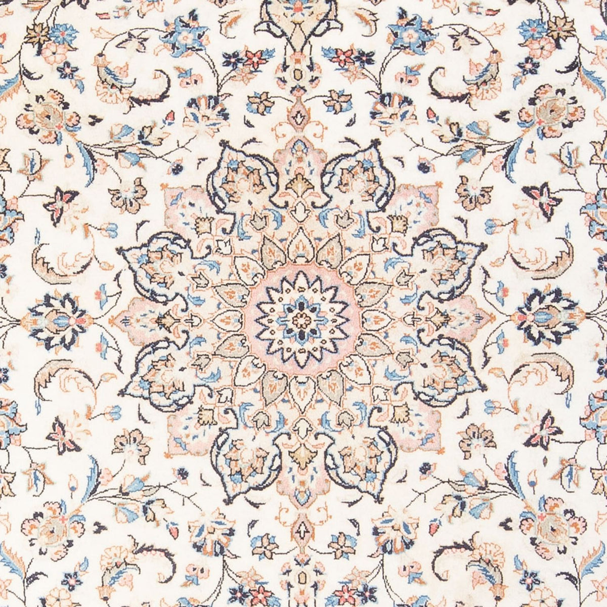 Persisk tæppe - Keshan - 293 x 195 cm - creme