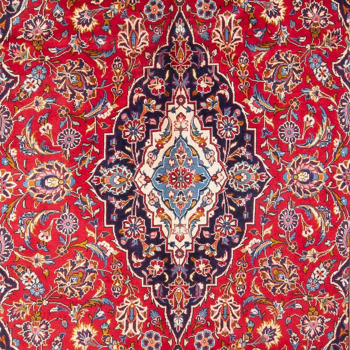 Persisk tæppe - Keshan - 300 x 200 cm - rød