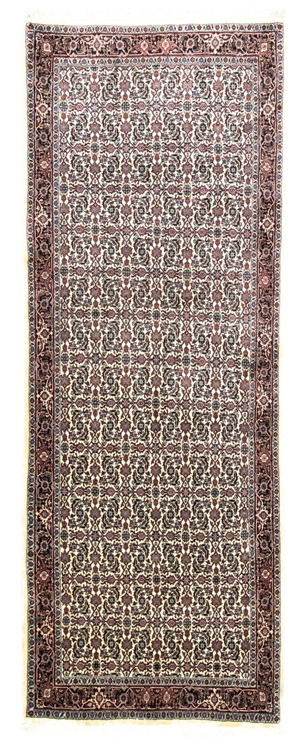 Løber Persisk tæppe - Bijar - 254 x 94 cm - beige