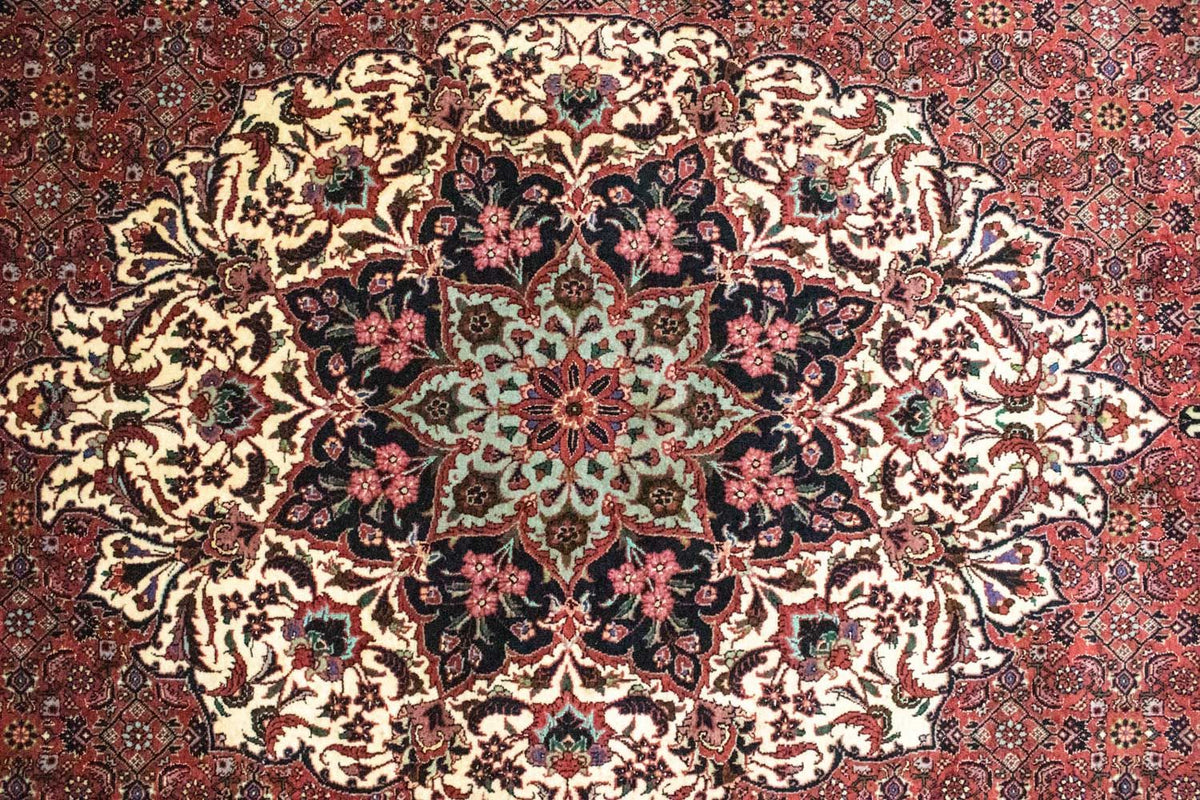 Persisk tæppe - Bijar - 313 x 205 cm - rød