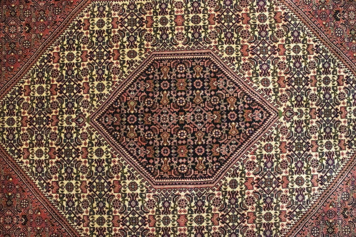 Persisk tæppe - Bijar - 310 x 207 cm - rød