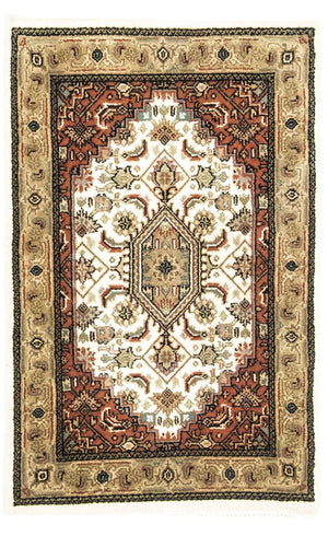 Persisk tæppe - Bijar - 90 x 60 cm - beige