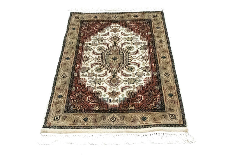 Persisk tæppe - Bijar - 90 x 60 cm - beige