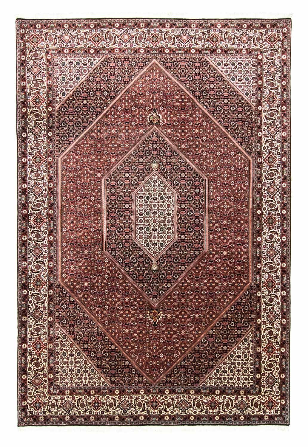 Persisk tæppe - Bijar - 303 x 204 cm - rød