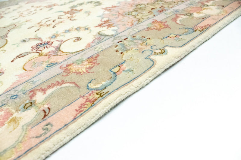 Løber Persisk tæppe - Tabriz - 337 x 90 cm - beige