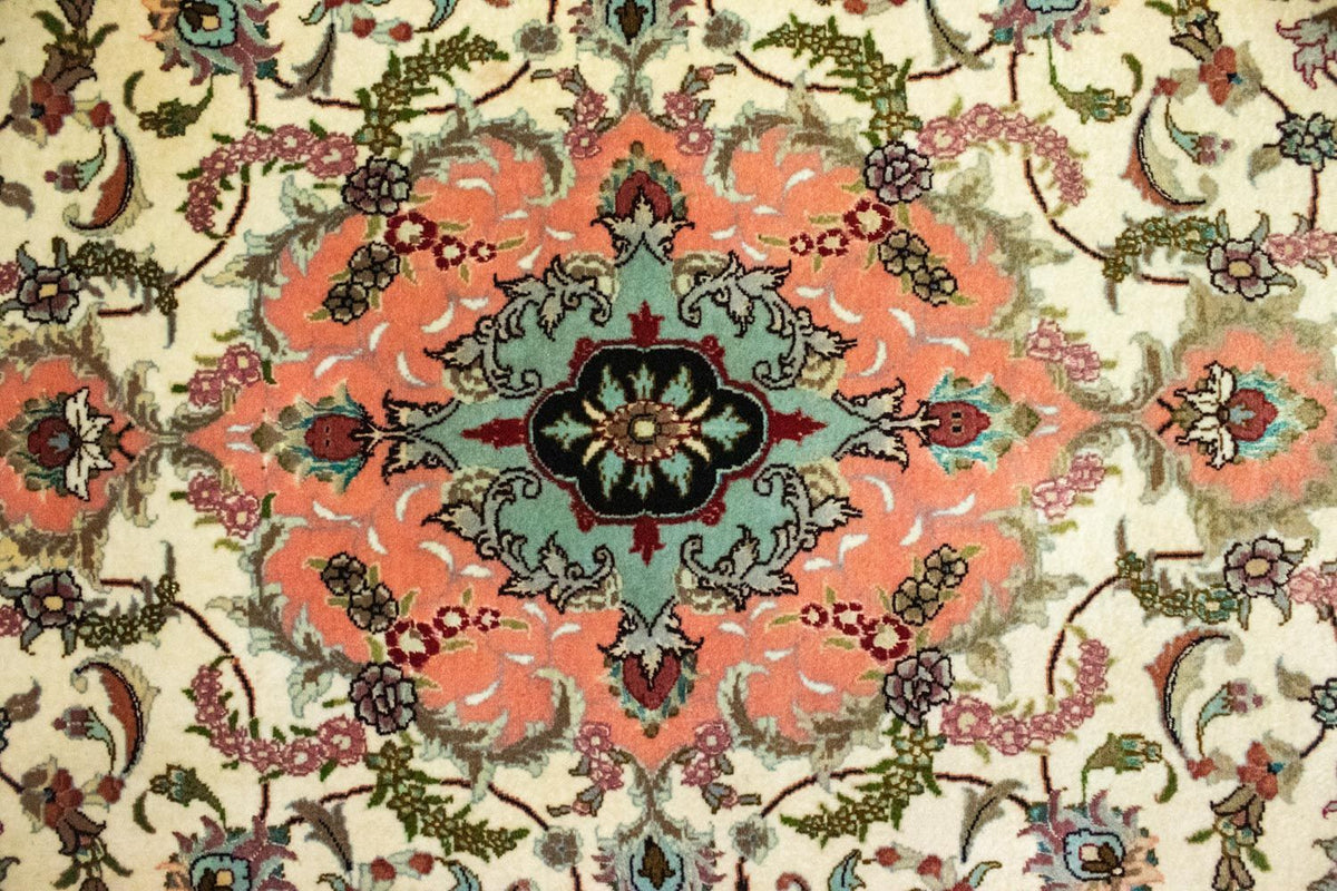Løber Persisk tæppe - Tabriz - 322 x 87 cm - beige