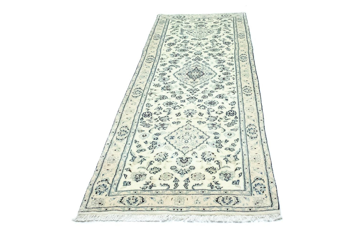Løber Persisk tæppe - Nain - Royal - 285 x 87 cm - naturlig hvid