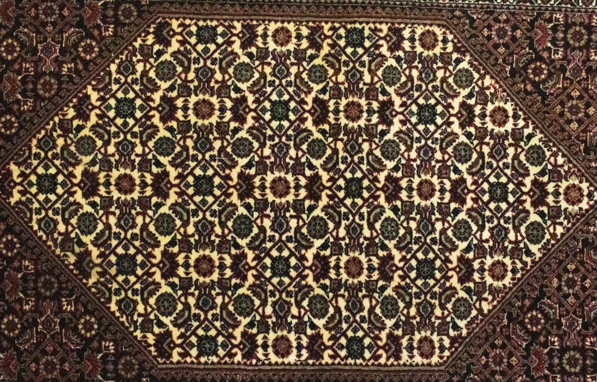 Løber Persisk tæppe - Bijar - 298 x 83 cm - brun