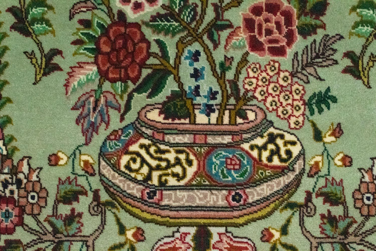 Persisk tæppe - Tabriz - Royal - 83 x 62 cm - grøn