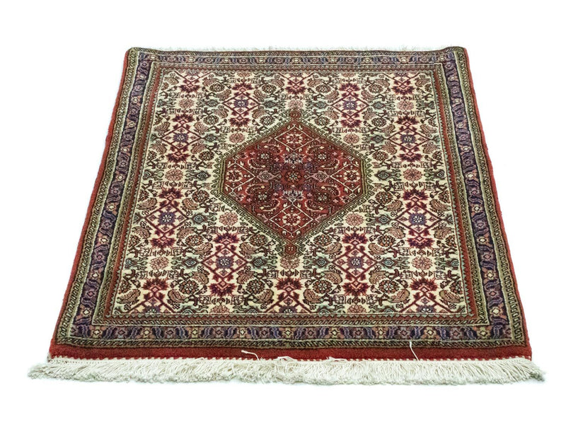 Persisk tæppe - Bijar - 89 x 72 cm - beige