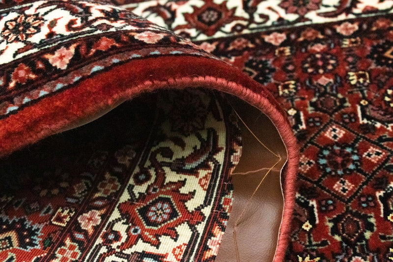 Løber Persisk tæppe - Bijar - 230 x 78 cm - vin rød