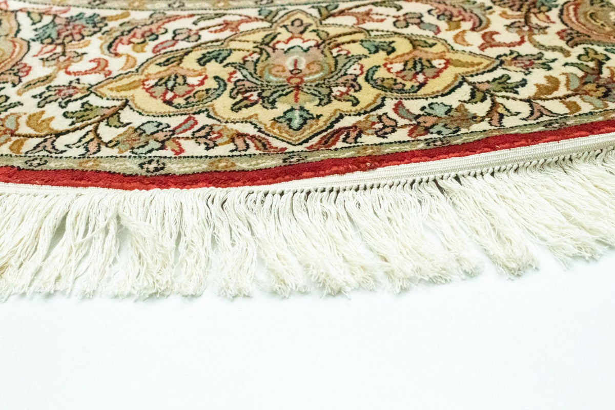 Silketæppe - Kashmir Silk firkantet - 158 x 150 cm - rød