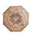 Silketæppe - Kashmir Silk særlig form - 127 x 125 cm - blå