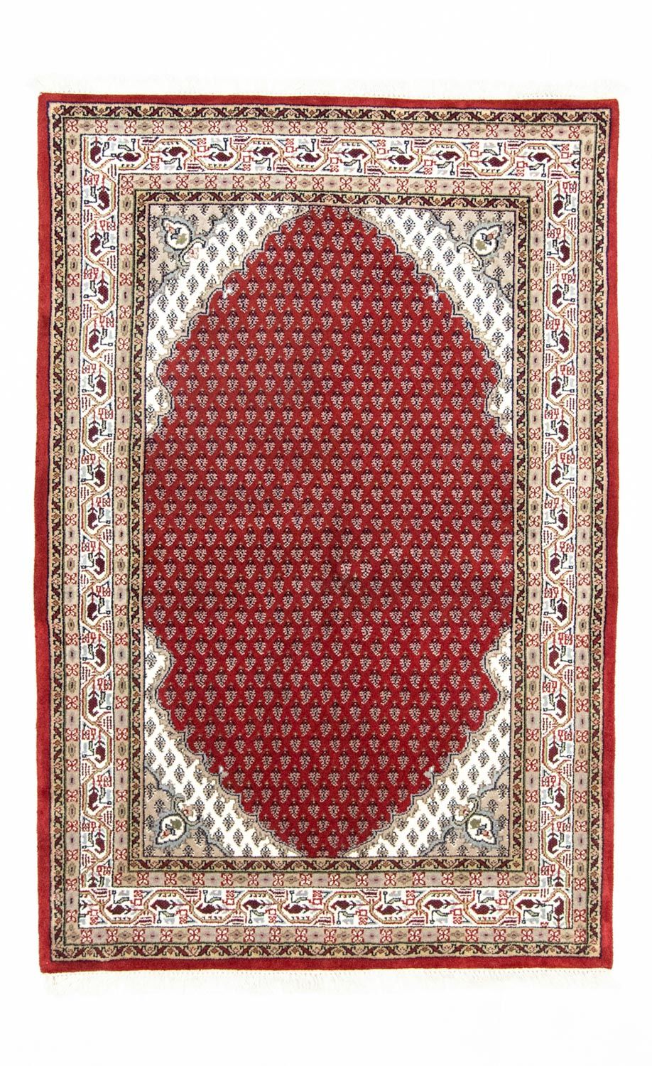 Persisk tæppe - Bijar - 181 x 122 cm - rød
