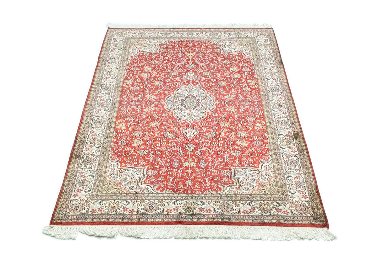 Silketæppe - Kashmir Silk - 159 x 100 cm - rød