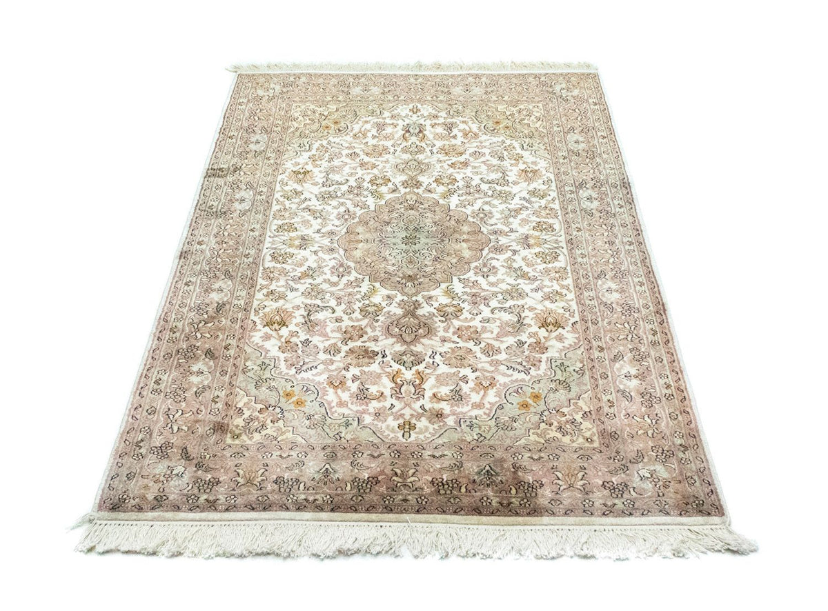 Silketæppe - Kashmir Silk - 159 x 94 cm - beige
