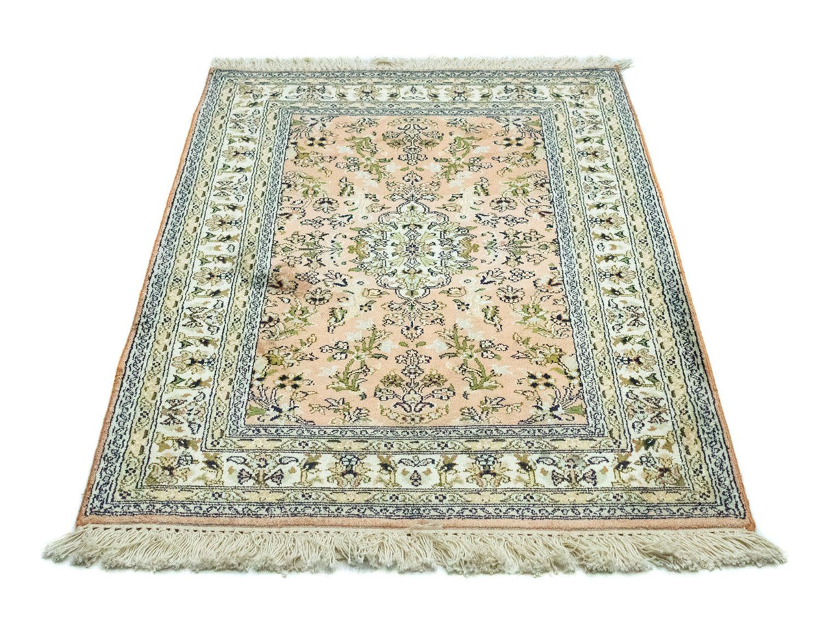 Silketæppe - Kashmir Silk - 93 x 64 cm - laks