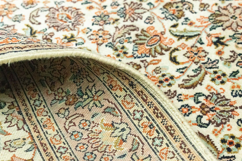 Silketæppe - Kashmir Silk - 124 x 78 cm - beige