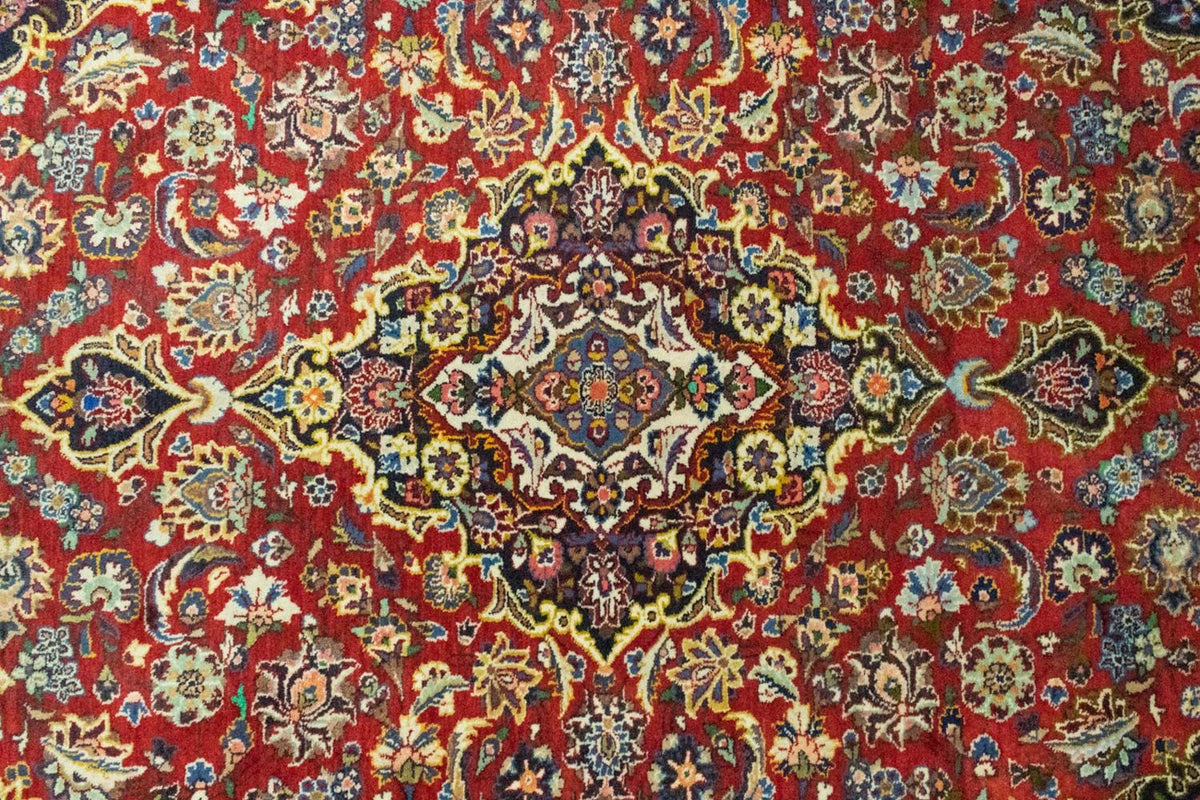 Persisk tæppe - Keshan - 214 x 144 cm - rød