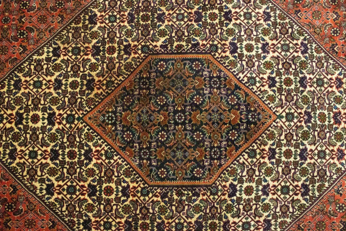 Persisk tæppe - Bijar - 300 x 202 cm - rød