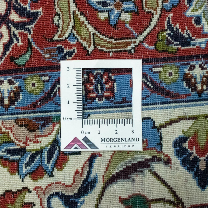 Løber Persisk tæppe - Isfahan - Premium - 364 x 90 cm - beige