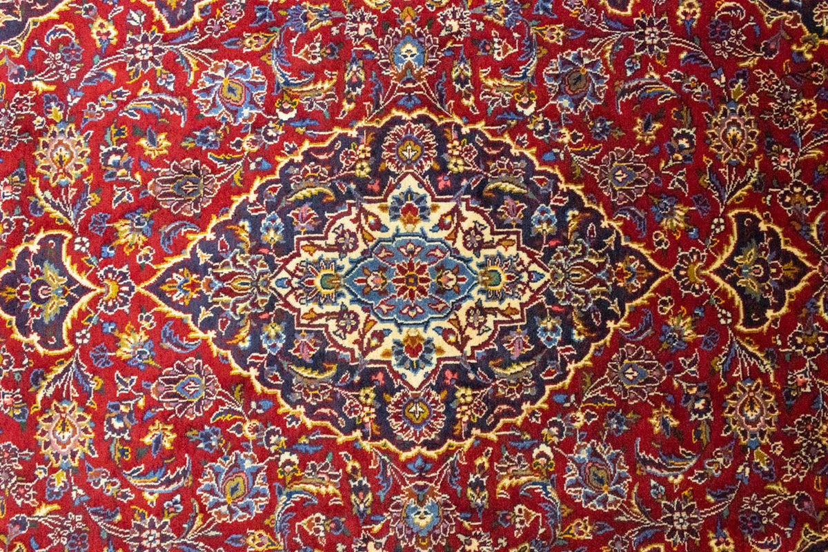 Persisk tæppe - Keshan - 222 x 138 cm - rød