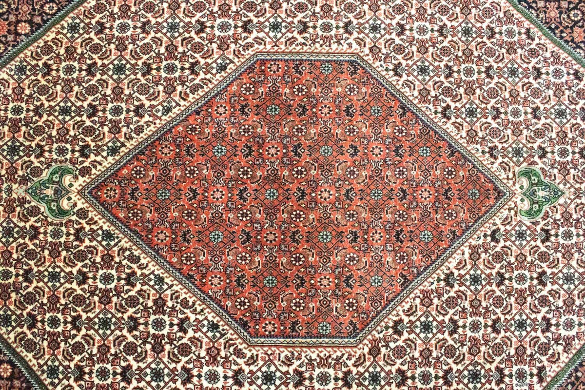 Persisk tæppe - Bijar - 300 x 199 cm - rød