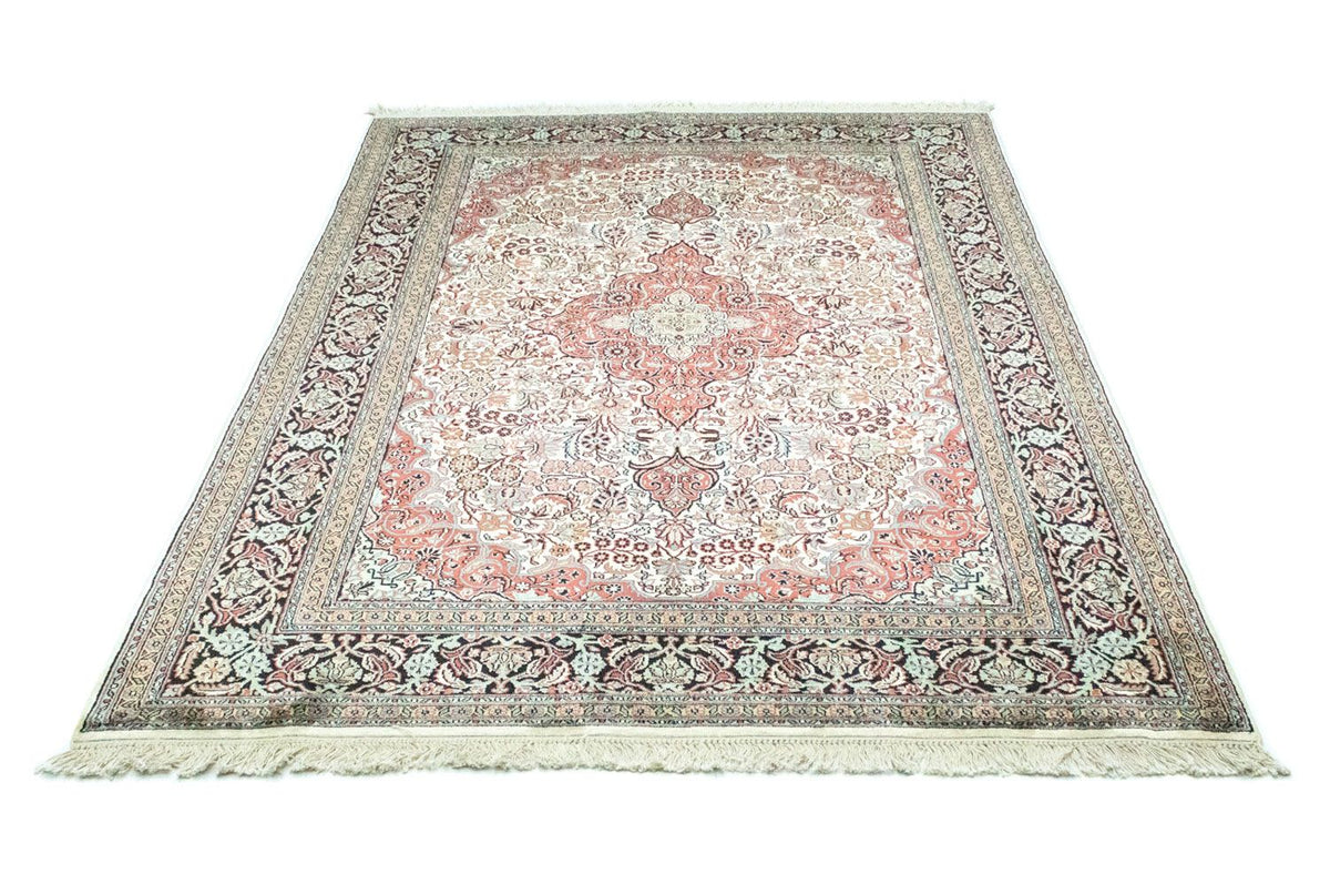 Silketæppe - Kashmir Silk - 218 x 153 cm - beige