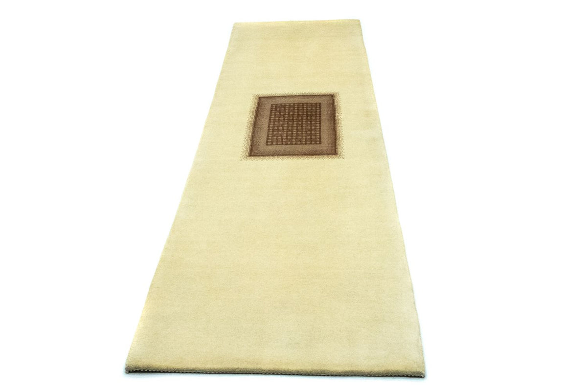 Løber Gabbeh Tæppe - Loribaft Persisk - 271 x 70 cm - beige