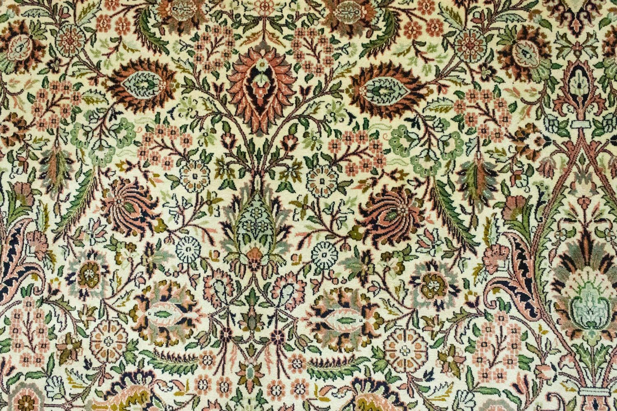 Silketæppe - Kashmir Silk - 316 x 211 cm - beige