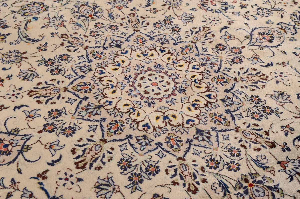 Persisk tæppe - Keshan - 338 x 240 cm - beige