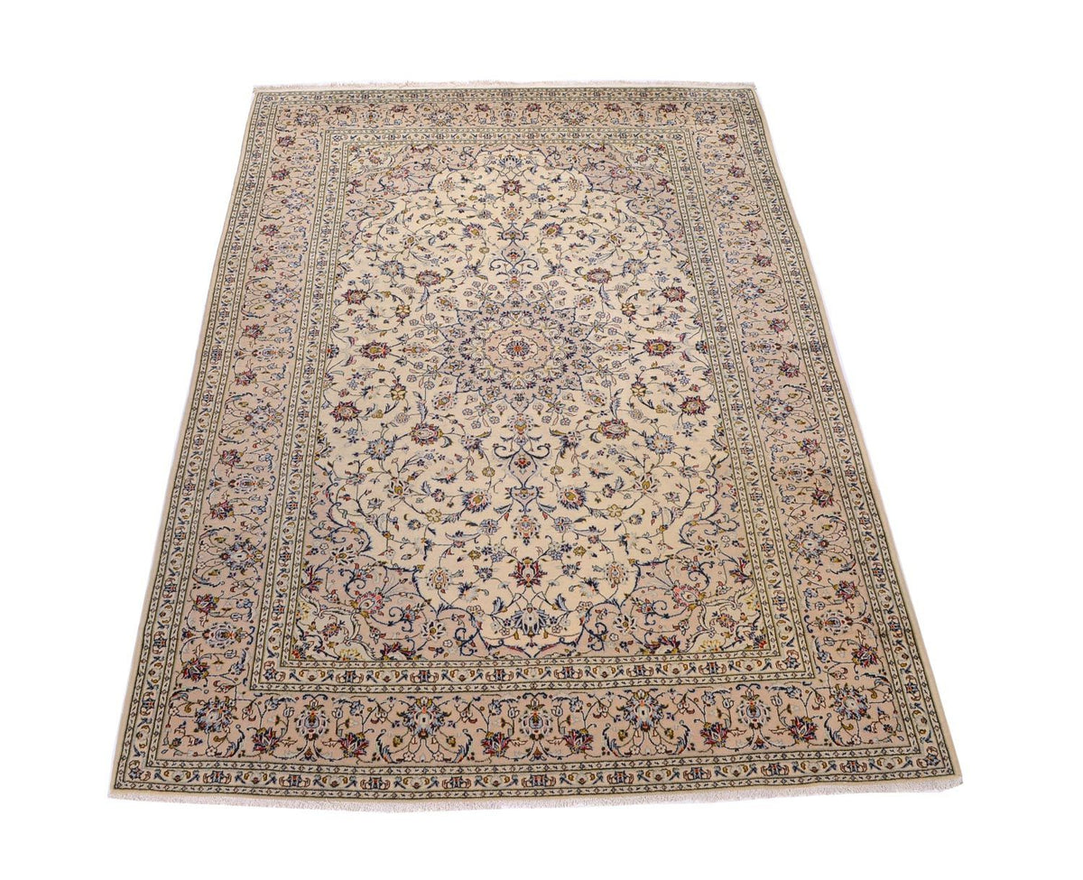 Persisk tæppe - Keshan - 350 x 246 cm - beige