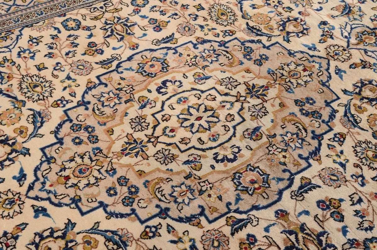Persisk tæppe - Keshan - 305 x 198 cm - beige