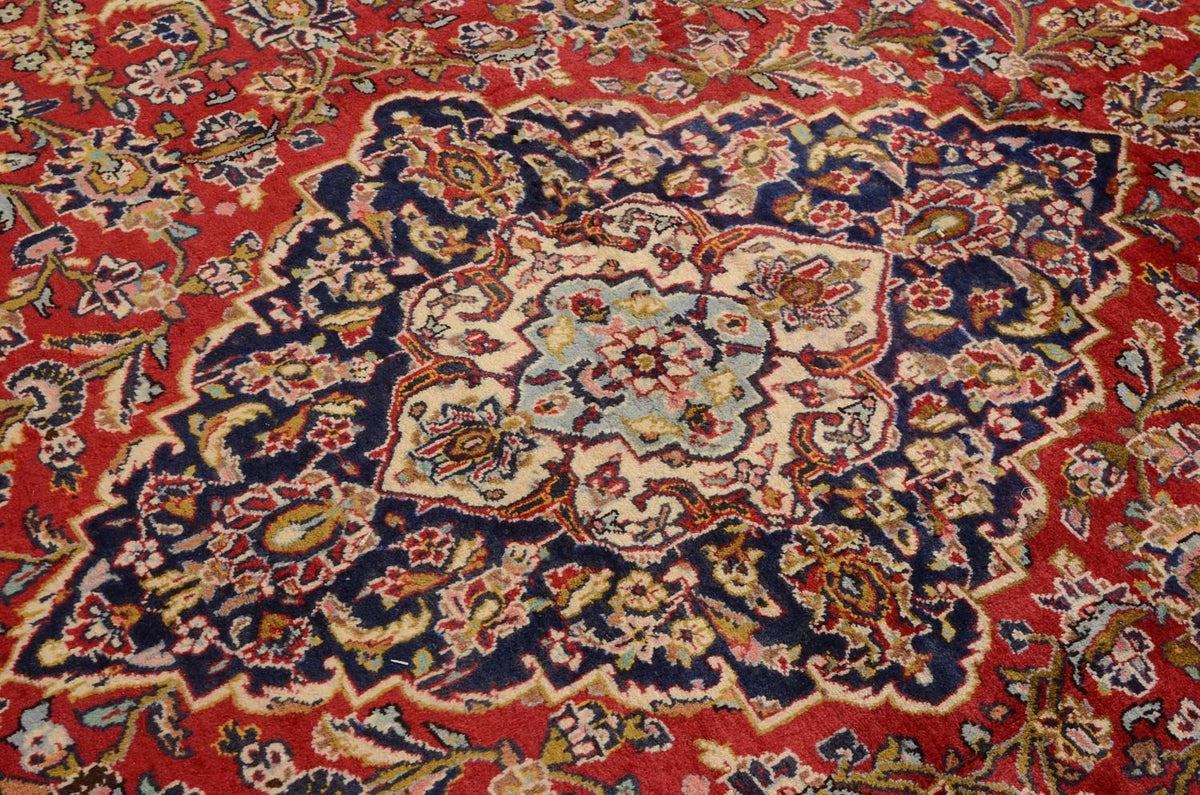 Persisk tæppe - Keshan - 374 x 251 cm - rød