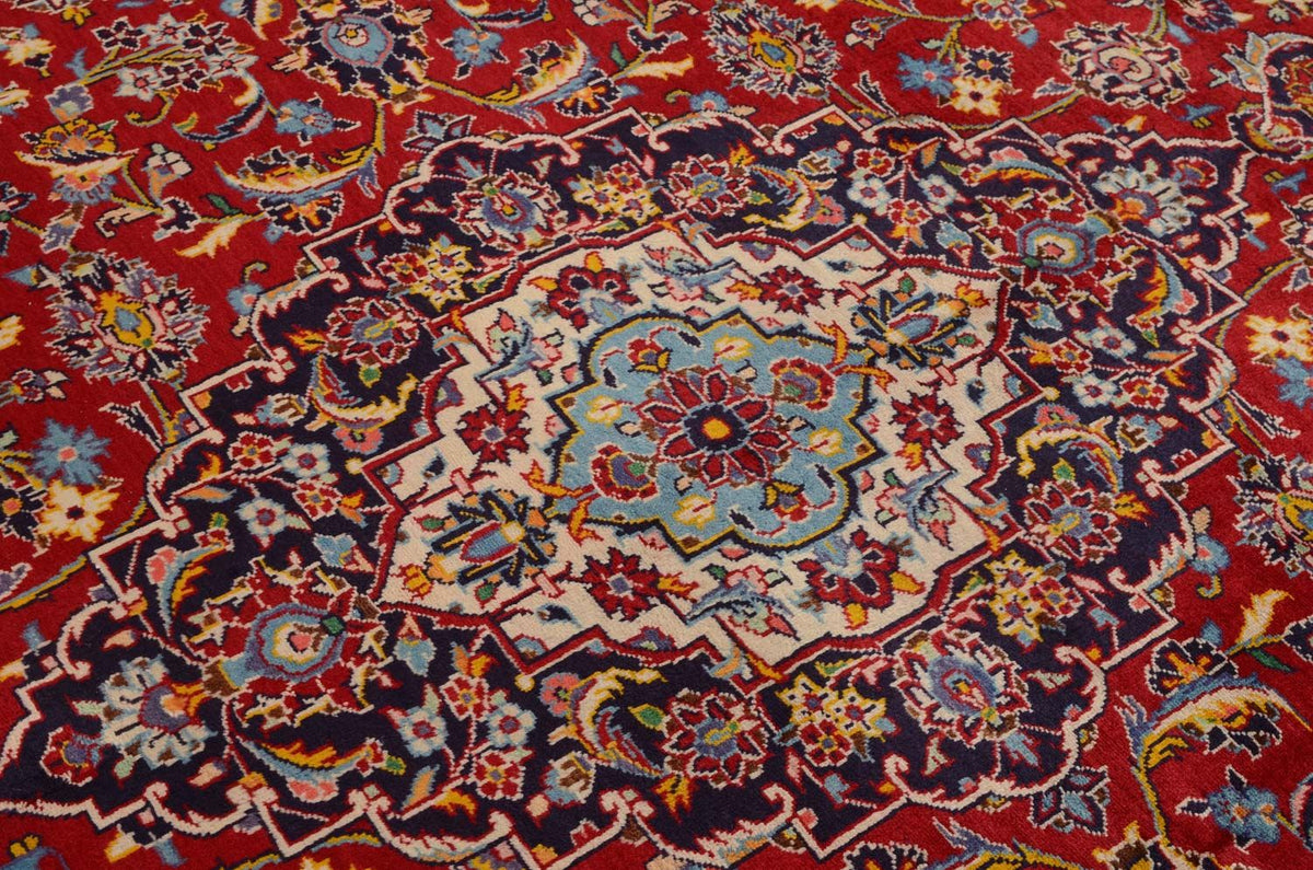 Persisk tæppe - Keshan - 332 x 231 cm - rød