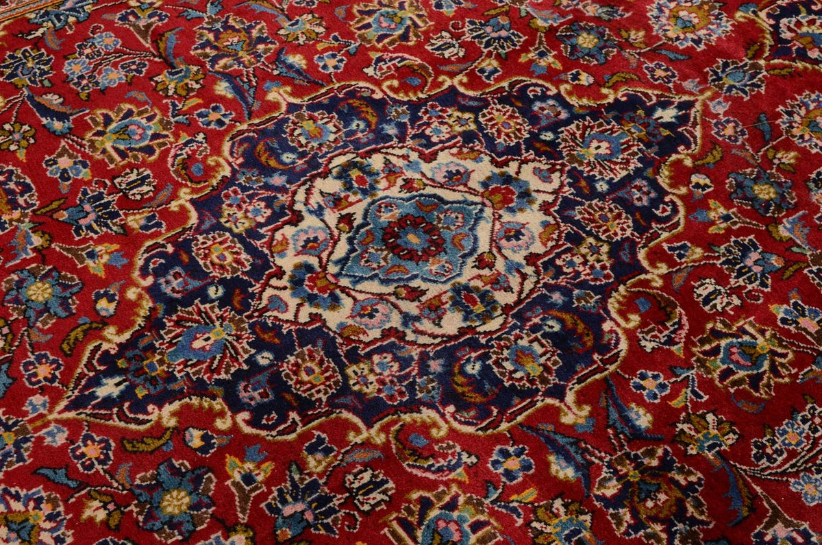 Persisk tæppe - Keshan - 305 x 198 cm - rød