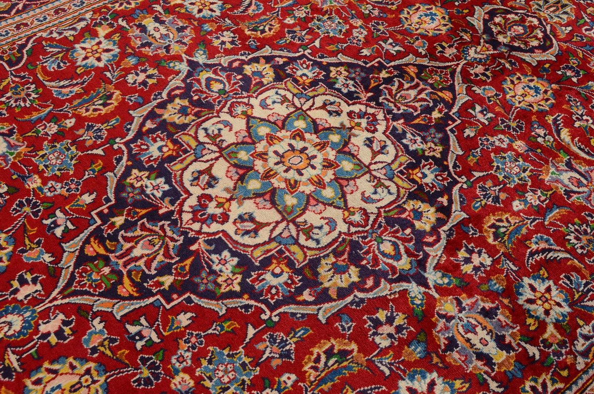 Persisk tæppe - Keshan - 297 x 200 cm - rød