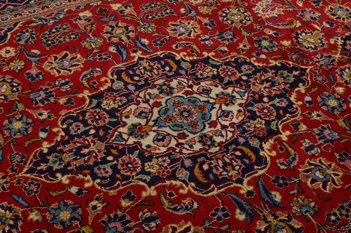 Persisk tæppe - Keshan - 300 x 200 cm - rød