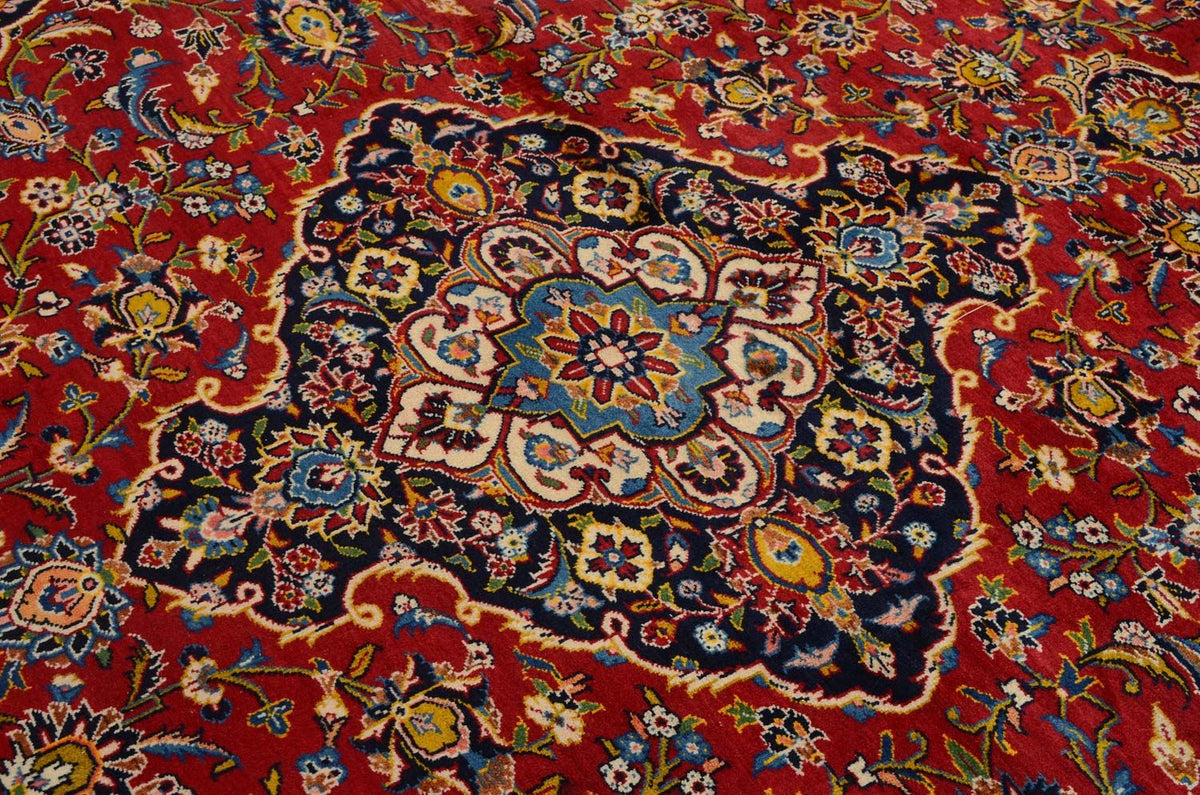 Persisk tæppe - Keshan - 360 x 255 cm - rød