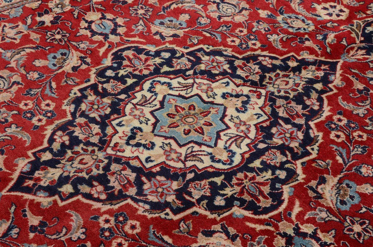 Persisk tæppe - Keshan - 297 x 195 cm - rød