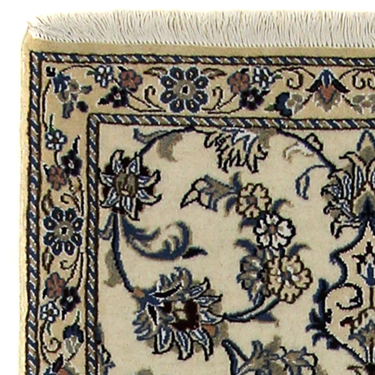 Løber Persisk tæppe - Nain - Royal - 198 x 80 cm - beige